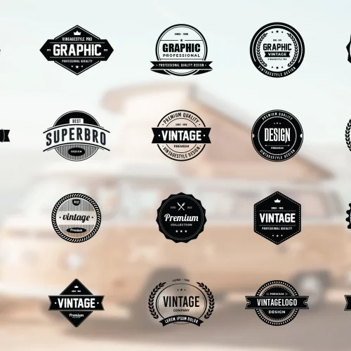 d5126fbc540071f957827402e7db75c1.webp Vintage Badge Logo Design Collection