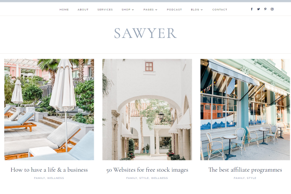 Sawyer Divi Coaching Child Theme